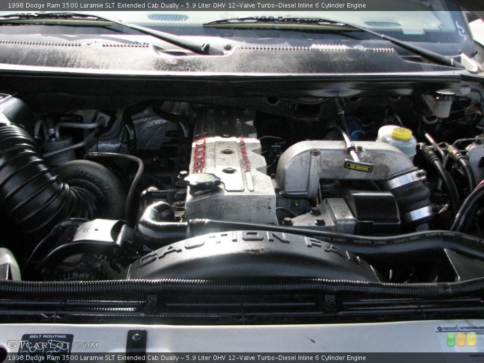 5.9 Liter OHV 12-Valve Turbo-Diesel Inline 6 Cylinder Engine for the 1998 Dodge Ram 3500 #39842910