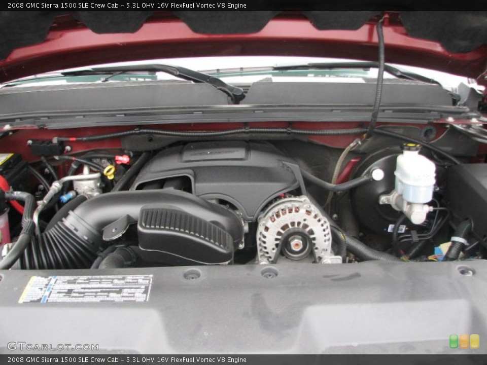 5.3L OHV 16V FlexFuel Vortec V8 Engine for the 2008 GMC Sierra 1500 #39852662
