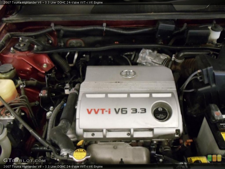 3.3 Liter DOHC 24-Valve VVT-i V6 Engine for the 2007 Toyota Highlander #39858130
