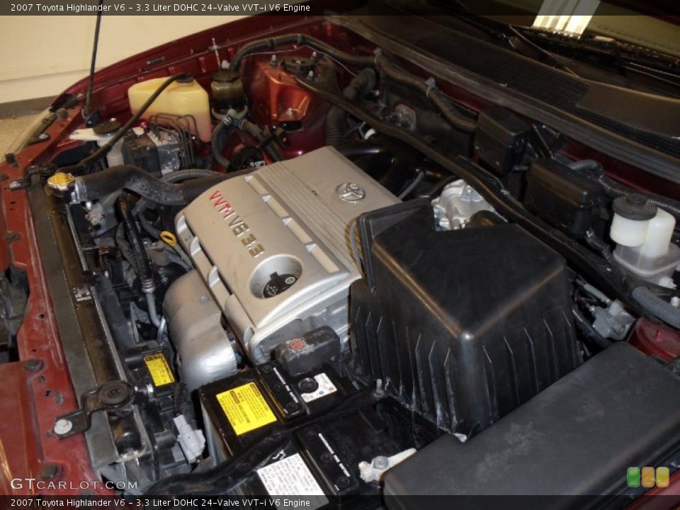 3.3 Liter DOHC 24-Valve VVT-i V6 Engine for the 2007 Toyota Highlander #39858150