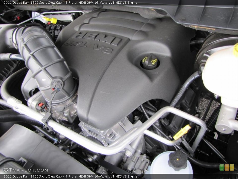 5.7 Liter HEMI OHV 16-Valve VVT MDS V8 Engine for the 2011 Dodge Ram 1500 #39858534
