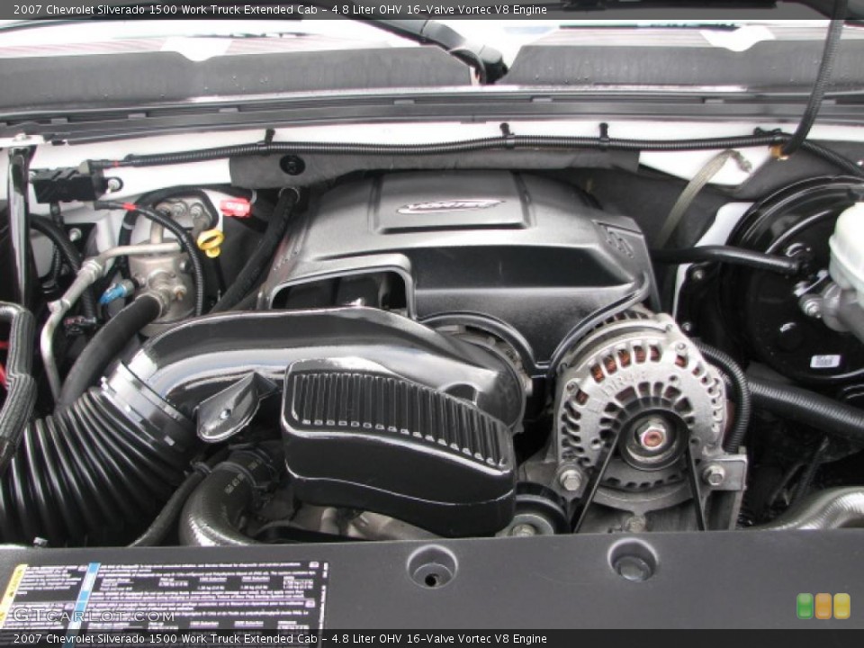 4.8 Liter OHV 16-Valve Vortec V8 Engine for the 2007 Chevrolet Silverado 1500 #39862331