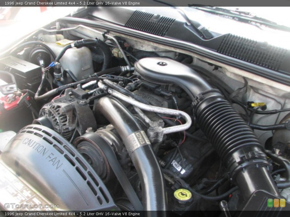 5.2 Liter OHV 16-Valve V8 Engine for the 1996 Jeep Grand Cherokee #39863547