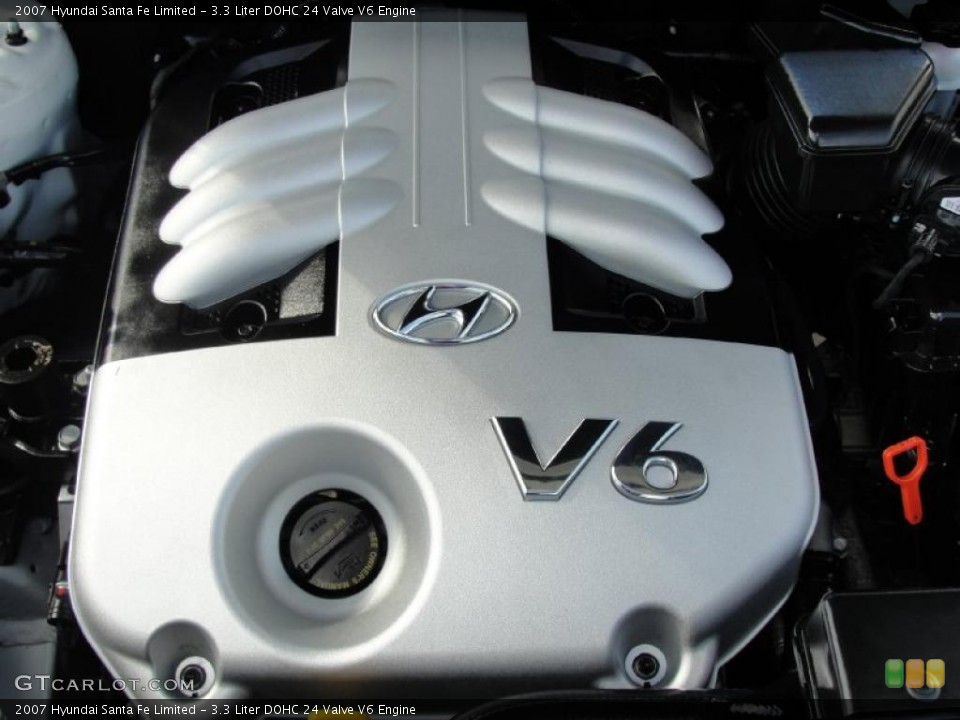 3.3 Liter DOHC 24 Valve V6 Engine for the 2007 Hyundai Santa Fe #39874477