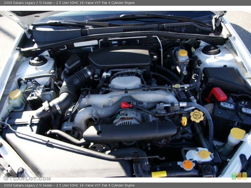 2.5 Liter SOHC 16-Valve VVT Flat 4 Cylinder Engine for the 2009 Subaru Legacy #39877271