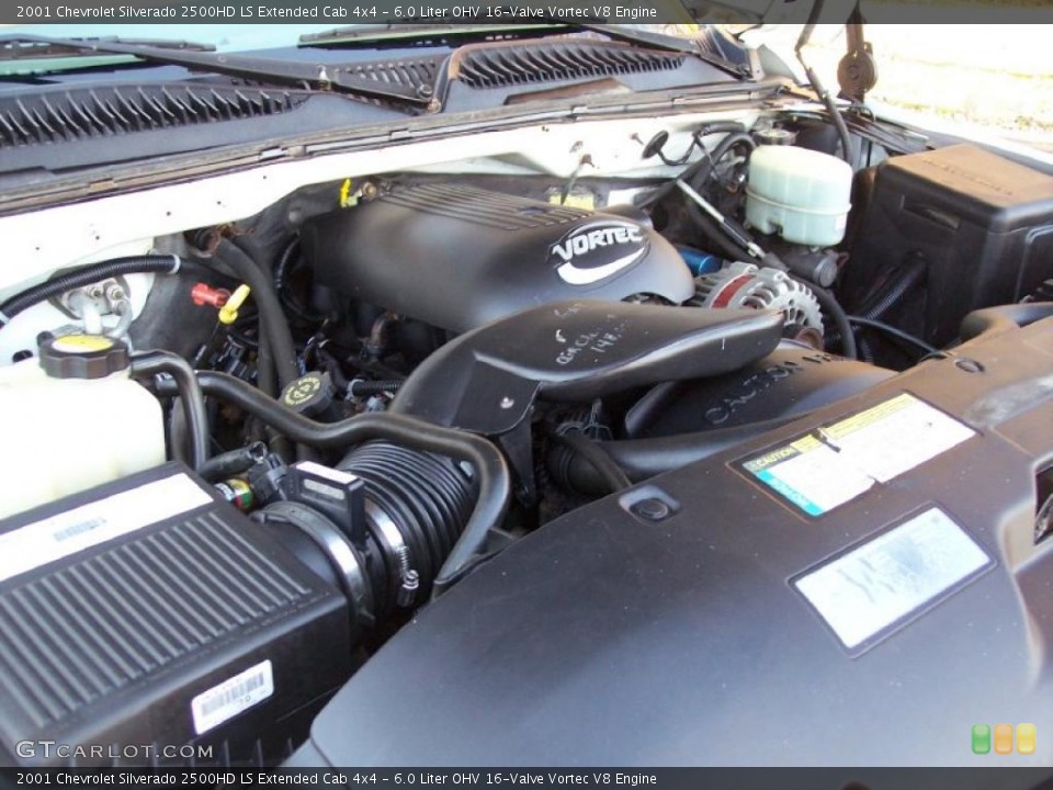 6.0 Liter OHV 16-Valve Vortec V8 Engine for the 2001 Chevrolet Silverado 2500HD #39880395