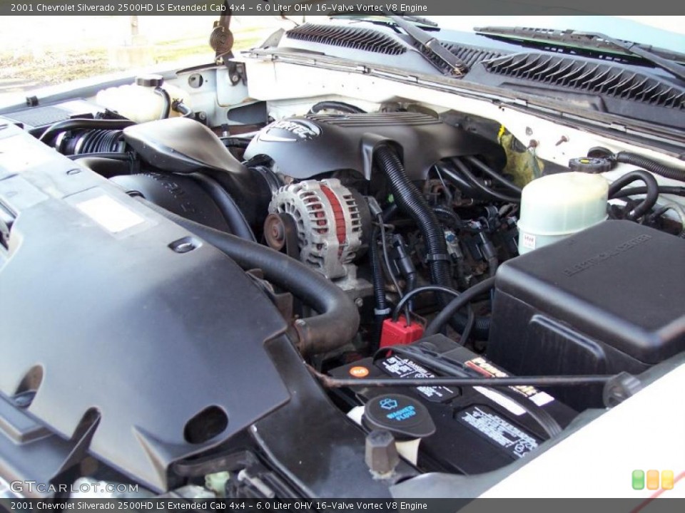6.0 Liter OHV 16-Valve Vortec V8 Engine for the 2001 Chevrolet Silverado 2500HD #39880411
