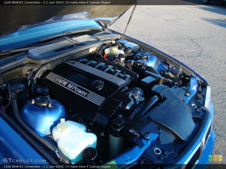 3.2 Liter DOHC 24-Valve Inline 6 Cylinder Engine for the 1998 BMW M3 #39883856