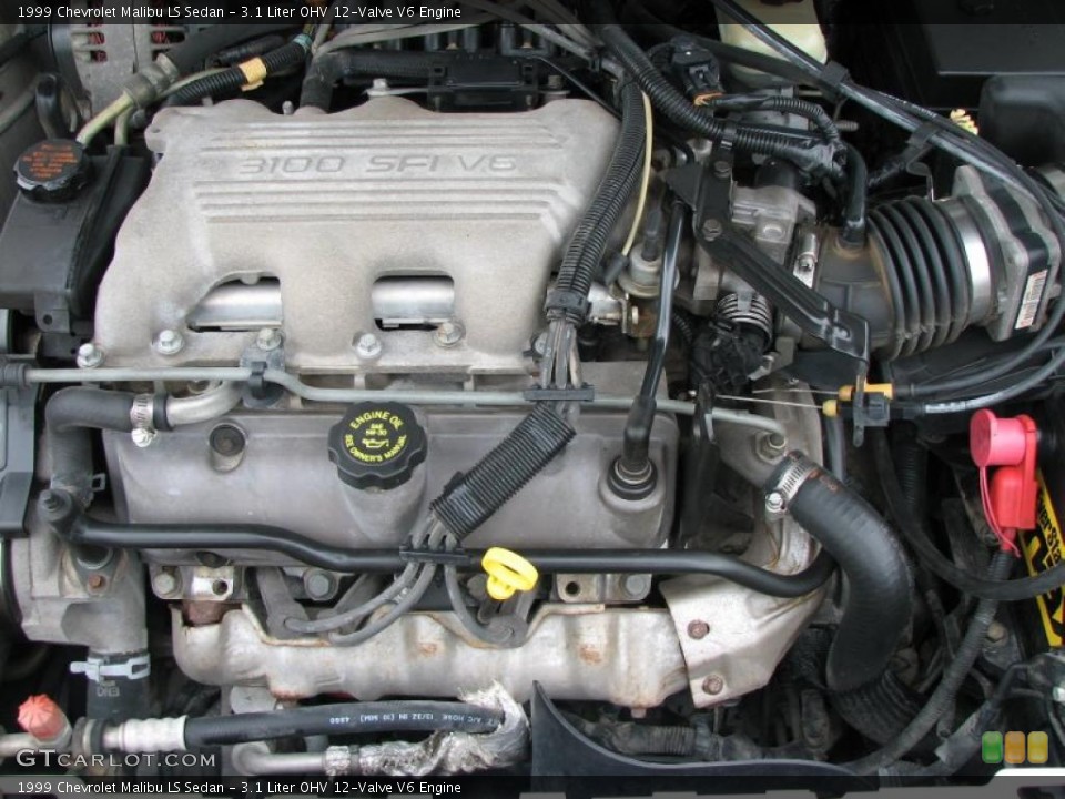 3.1 Liter OHV 12-Valve V6 Engine for the 1999 Chevrolet Malibu #39909875