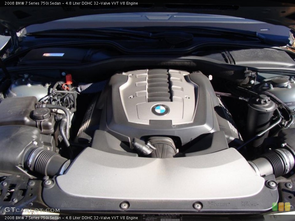 4.8 Liter DOHC 32-Valve VVT V8 Engine for the 2008 BMW 7 Series #39923795
