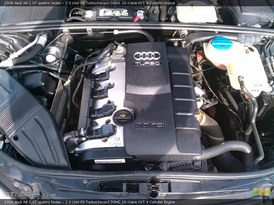 2.0 Liter FSI Turbocharged DOHC 16-Valve VVT 4 Cylinder Engine for the 2006 Audi A4 #39926140