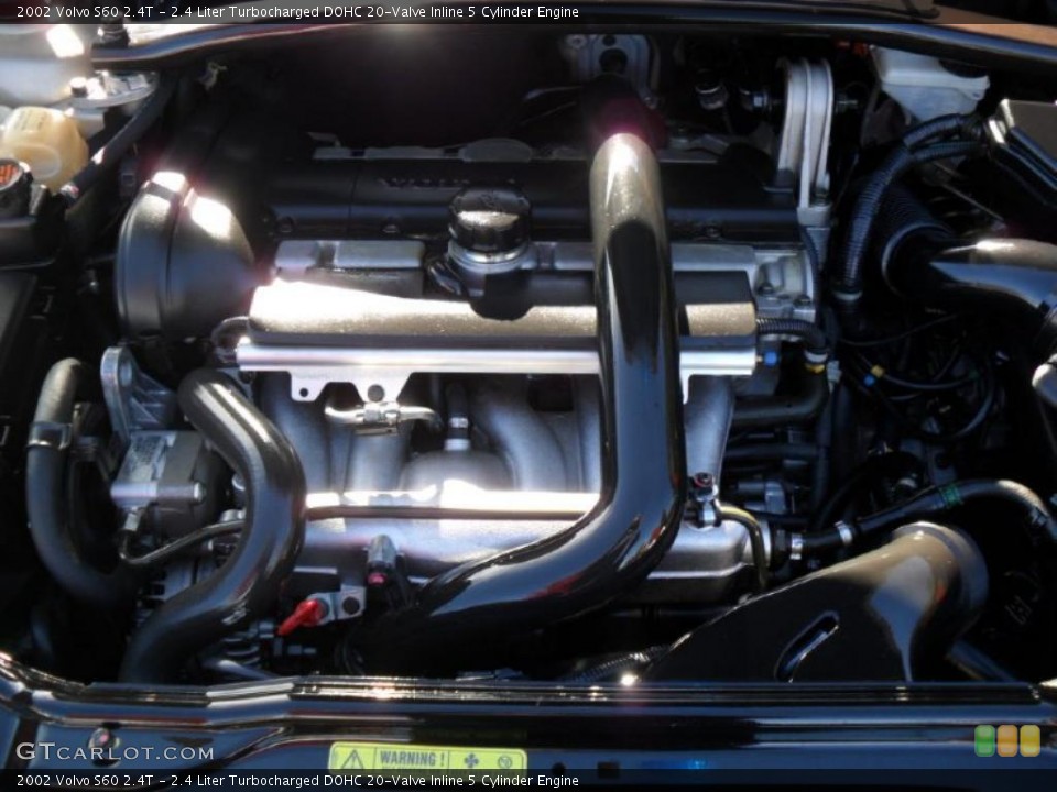 2.4 Liter Turbocharged DOHC 20-Valve Inline 5 Cylinder Engine for the 2002 Volvo S60 #39931668