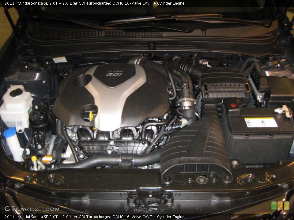 2.0 Liter GDI Turbocharged DOHC 16-Valve CVVT 4 Cylinder Engine for the 2011 Hyundai Sonata #39939842