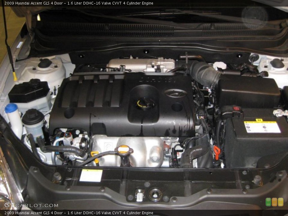 1.6 Liter DOHC-16 Valve CVVT 4 Cylinder Engine for the 2009 Hyundai Accent #39941407