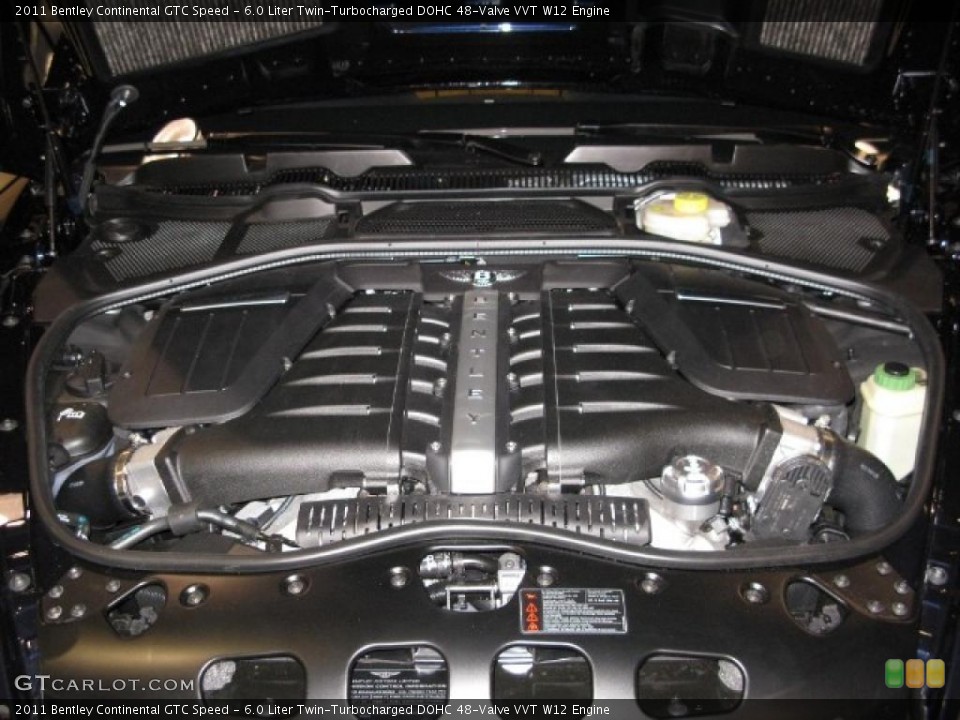 6.0 Liter Twin-Turbocharged DOHC 48-Valve VVT W12 Engine for the 2011 Bentley Continental GTC #39947494