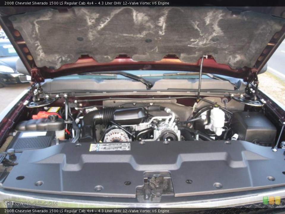 4.3 Liter OHV 12-Valve Vortec V6 Engine for the 2008 Chevrolet Silverado 1500 #39953218