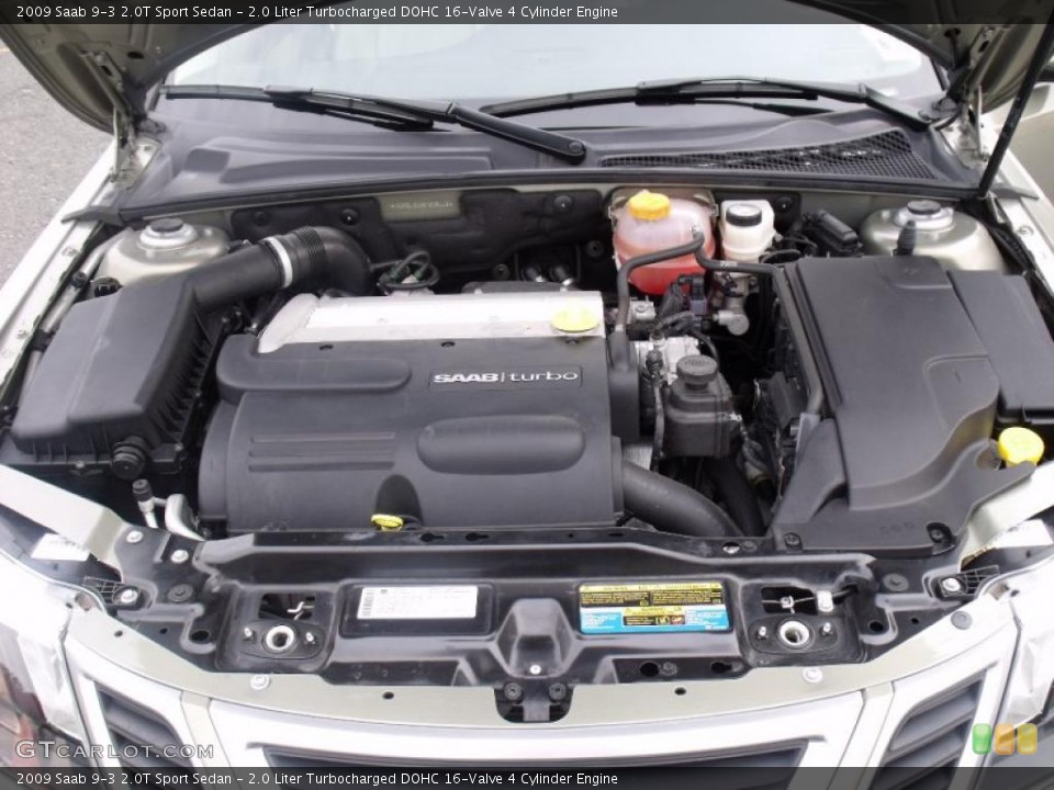 2.0 Liter Turbocharged DOHC 16-Valve 4 Cylinder Engine for the 2009 Saab 9-3 #39967364