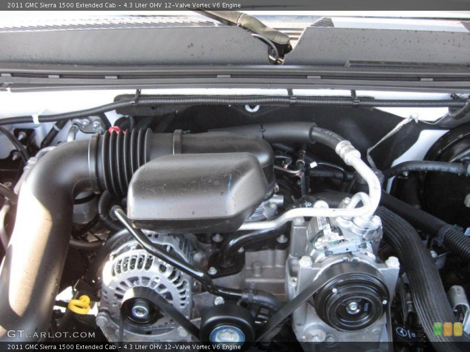 4.3 Liter OHV 12-Valve Vortec V6 2011 GMC Sierra 1500 Engine