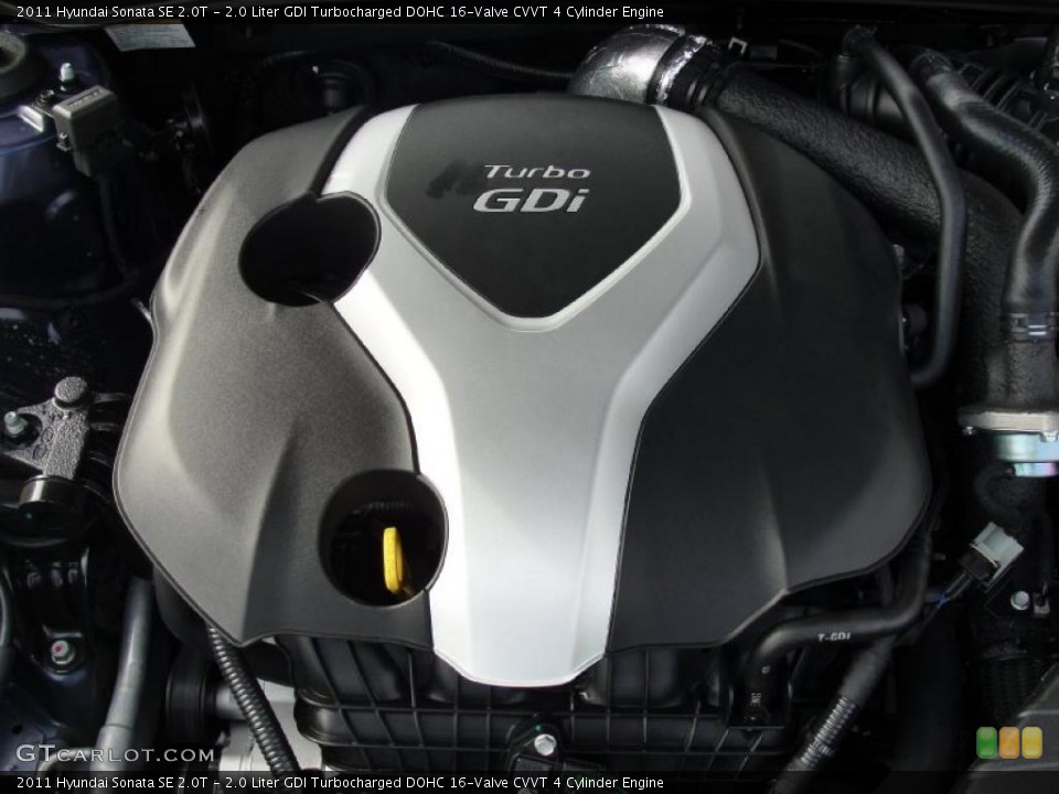 2.0 Liter GDI Turbocharged DOHC 16-Valve CVVT 4 Cylinder Engine for the 2011 Hyundai Sonata #39990108