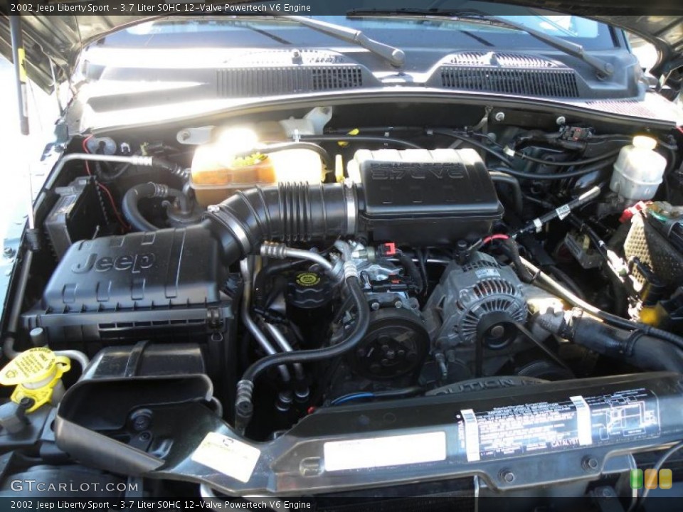 3.7 Liter SOHC 12-Valve Powertech V6 Engine for the 2002 Jeep Liberty #39995576