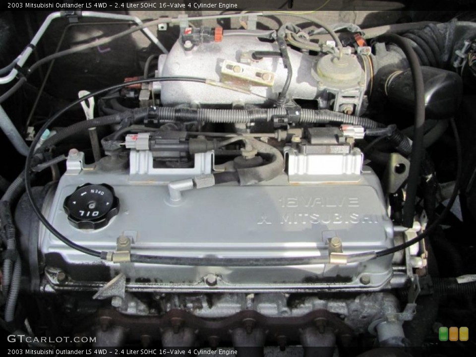 2.4 Liter SOHC 16-Valve 4 Cylinder Engine for the 2003 Mitsubishi Outlander #40012298