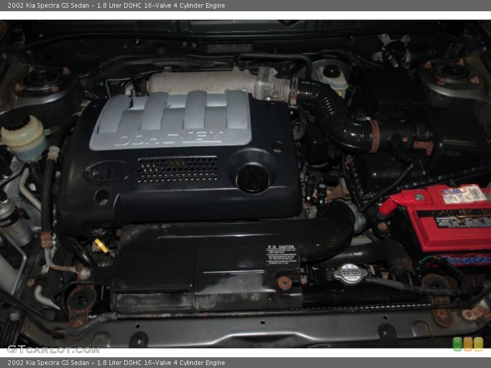 1.8 Liter DOHC 16-Valve 4 Cylinder Engine for the 2002 Kia Spectra #40012462