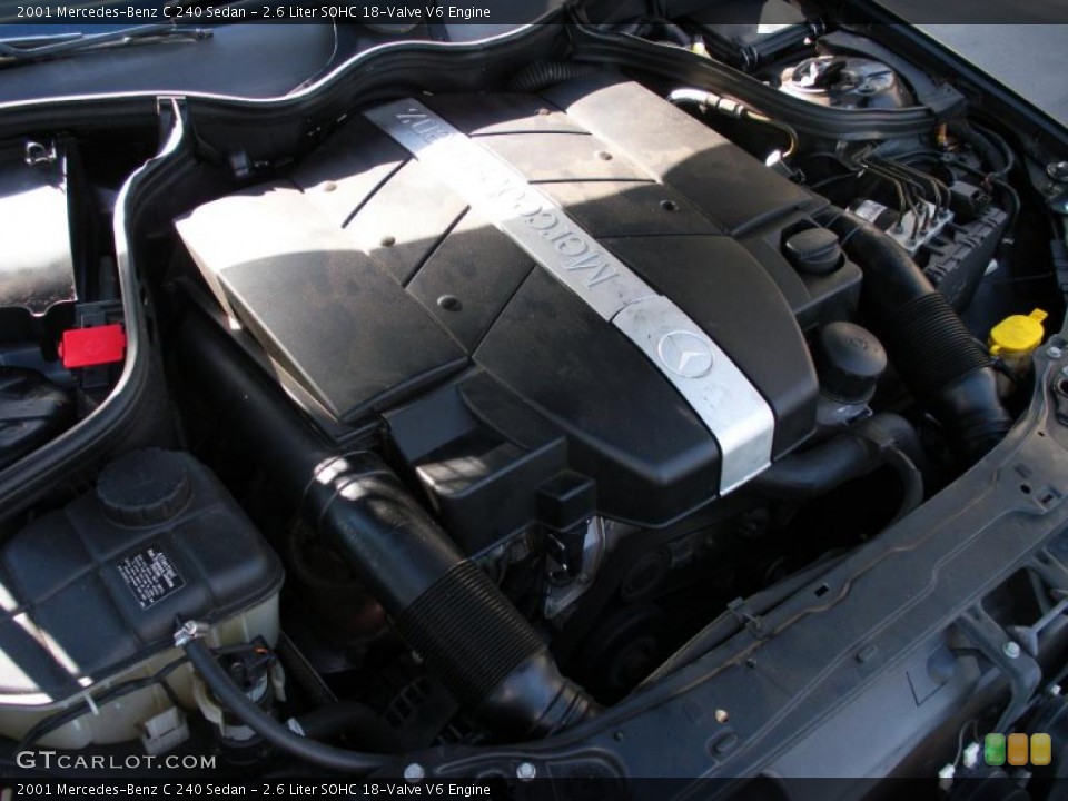 2.6 Liter SOHC 18-Valve V6 Engine for the 2001 Mercedes-Benz C #40029202