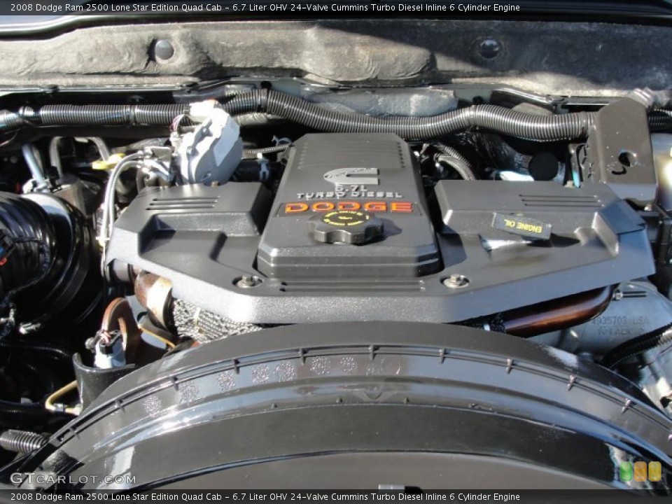6.7 Liter OHV 24-Valve Cummins Turbo Diesel Inline 6 Cylinder Engine for the 2008 Dodge Ram 2500 #40036842