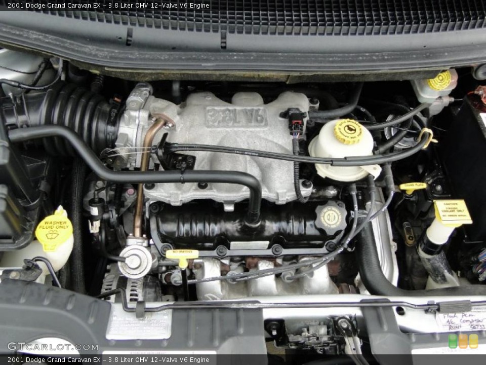 3.8 Liter OHV 12-Valve V6 Engine for the 2001 Dodge Grand Caravan #40044378