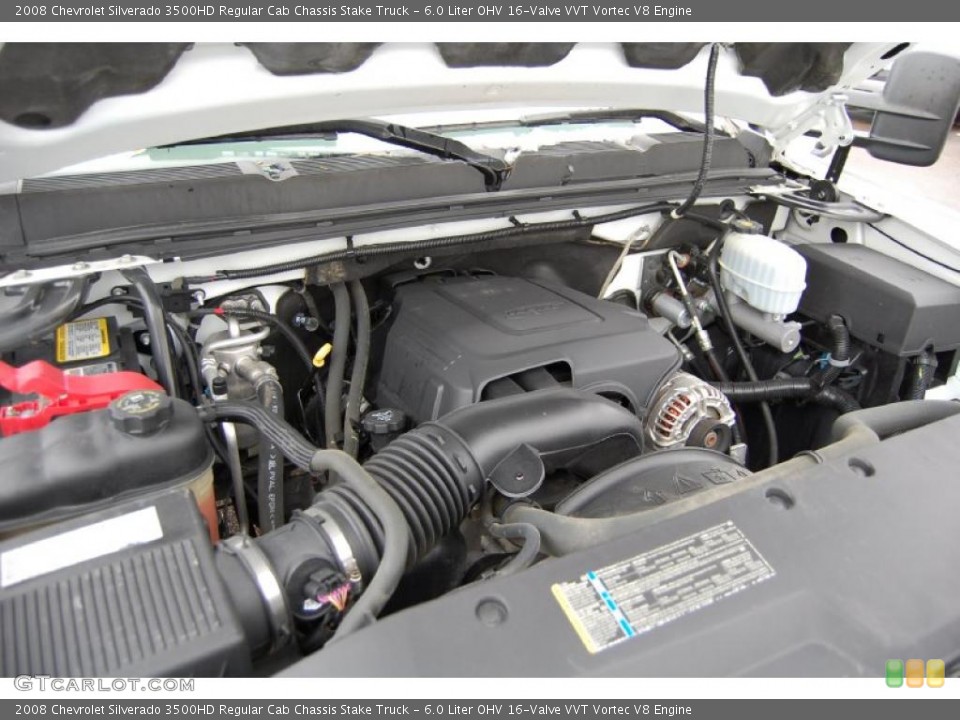 6.0 Liter OHV 16-Valve VVT Vortec V8 Engine for the 2008 Chevrolet Silverado 3500HD #40045286