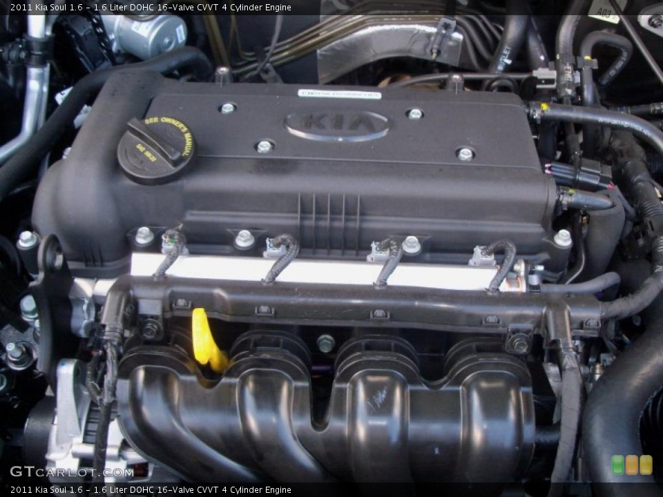 1.6 Liter DOHC 16-Valve CVVT 4 Cylinder Engine for the 2011 Kia Soul #40075651