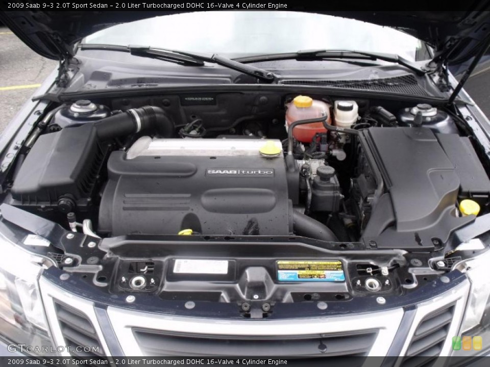 2.0 Liter Turbocharged DOHC 16-Valve 4 Cylinder Engine for the 2009 Saab 9-3 #40082623