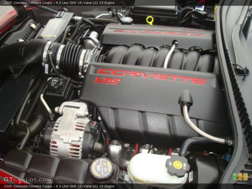 6.0 Liter OHV 16-Valve LS2 V8 Engine for the 2005 Chevrolet Corvette #40086727