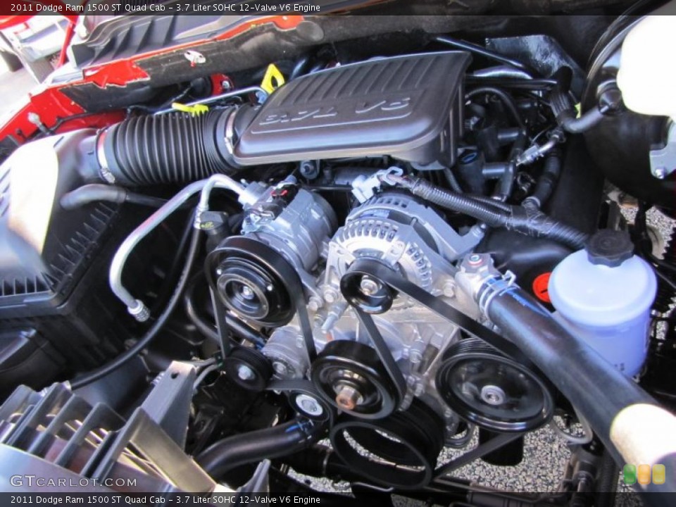 3.7 Liter SOHC 12-Valve V6 Engine for the 2011 Dodge Ram 1500 #40113775