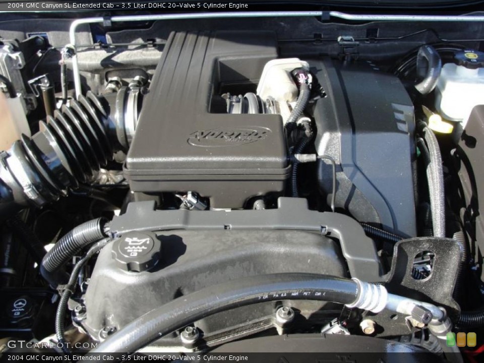 3.5 Liter DOHC 20-Valve 5 Cylinder 2004 GMC Canyon Engine