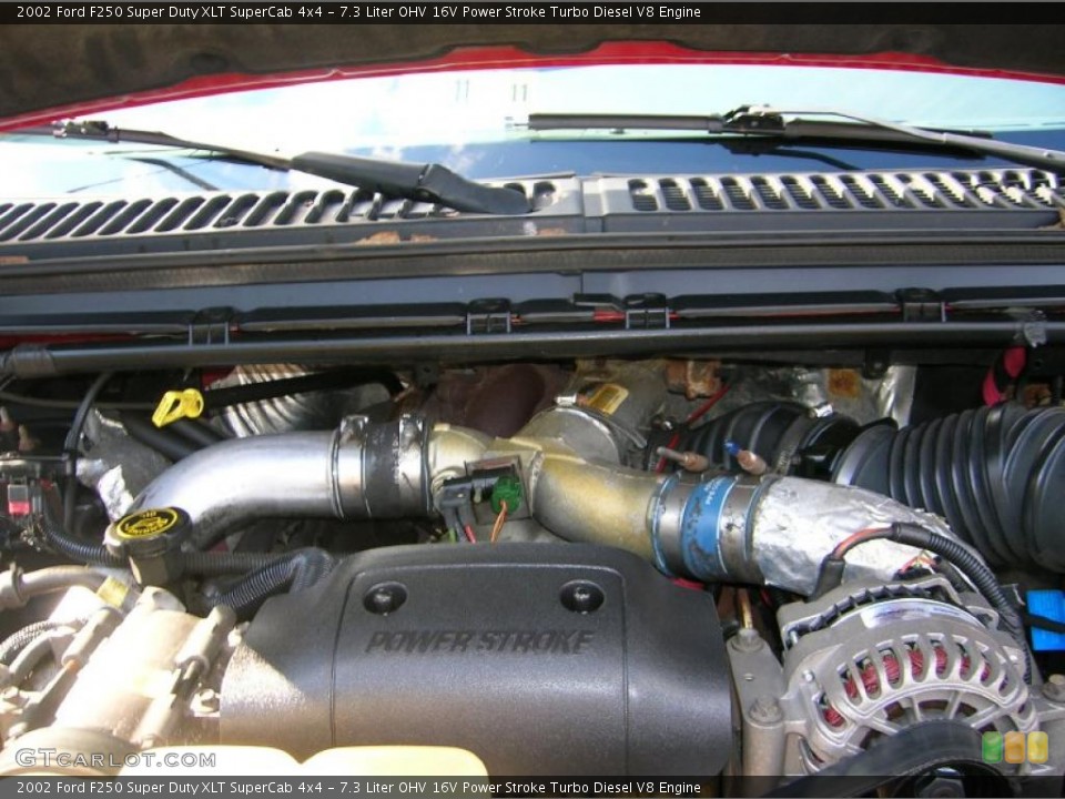 7.3 Liter OHV 16V Power Stroke Turbo Diesel V8 Engine for the 2002 Ford F250 Super Duty #40132960