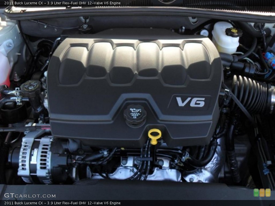 3.9 Liter Flex-Fuel OHV 12-Valve V6 2011 Buick Lucerne Engine