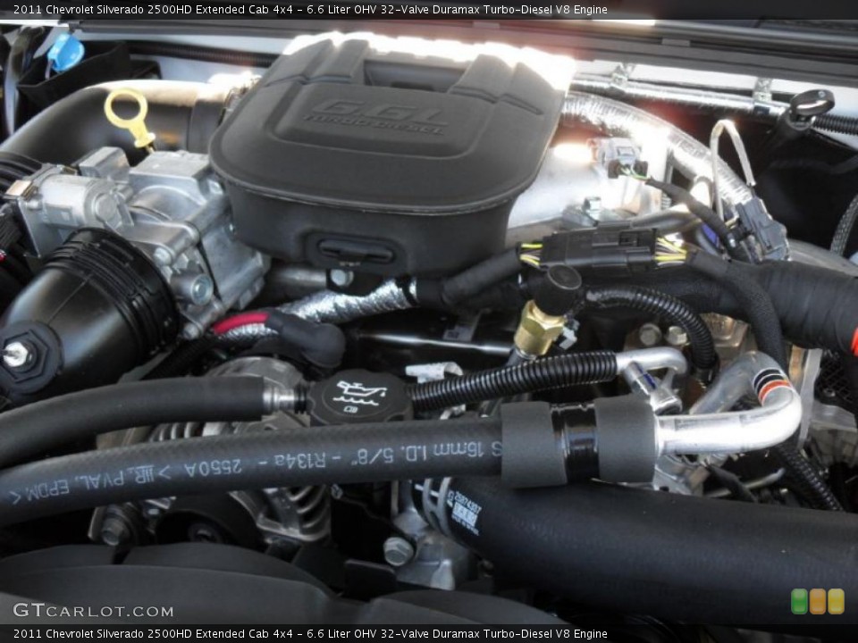 6.6 Liter OHV 32-Valve Duramax Turbo-Diesel V8 Engine for the 2011 Chevrolet Silverado 2500HD #40149525