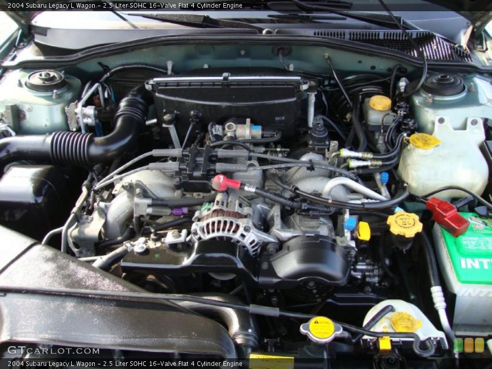 2.5 Liter SOHC 16-Valve Flat 4 Cylinder Engine for the 2004 Subaru Legacy #40153705