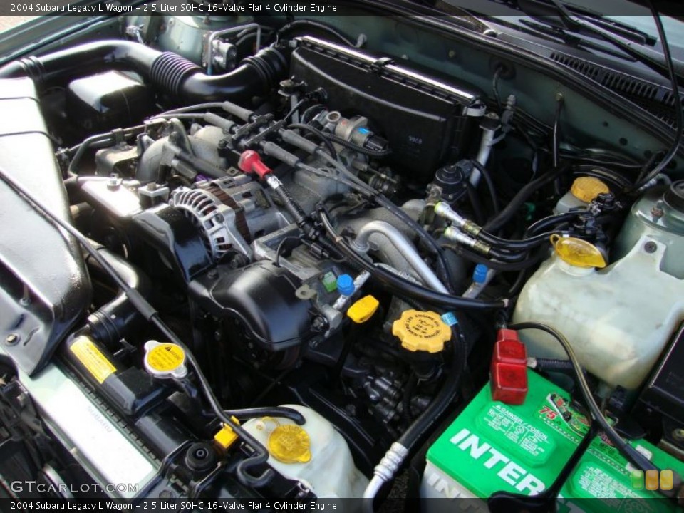 2.5 Liter SOHC 16-Valve Flat 4 Cylinder Engine for the 2004 Subaru Legacy #40153721