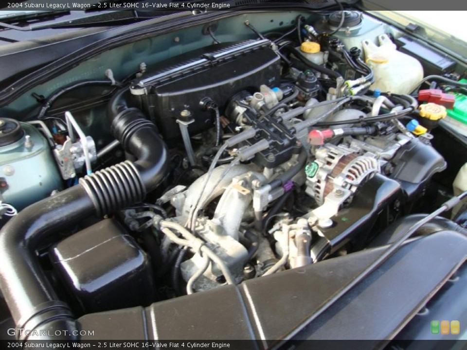 2.5 Liter SOHC 16-Valve Flat 4 Cylinder Engine for the 2004 Subaru Legacy #40153737