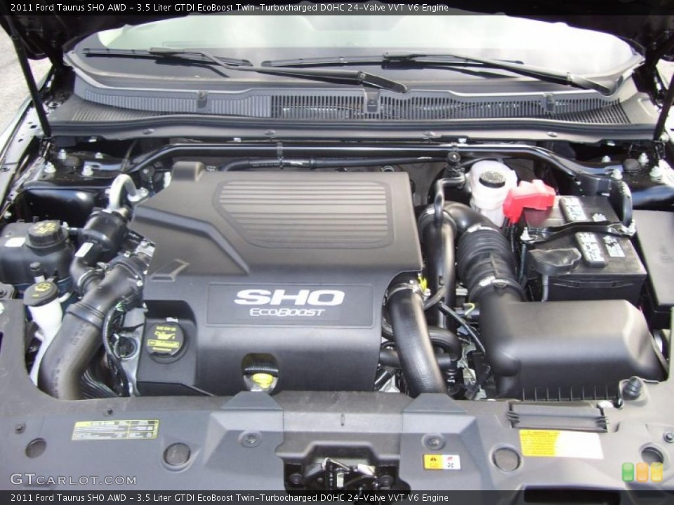 3.5 Liter GTDI EcoBoost Twin-Turbocharged DOHC 24-Valve VVT V6 Engine for the 2011 Ford Taurus #40159586