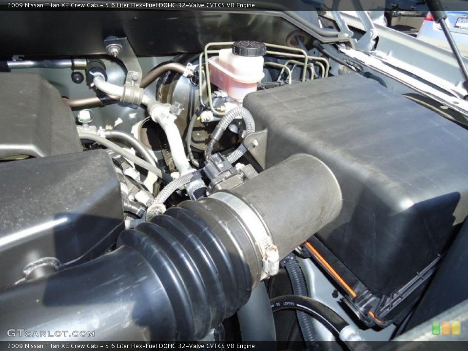 5.6 Liter Flex-Fuel DOHC 32-Valve CVTCS V8 Engine for the 2009 Nissan Titan #40161269