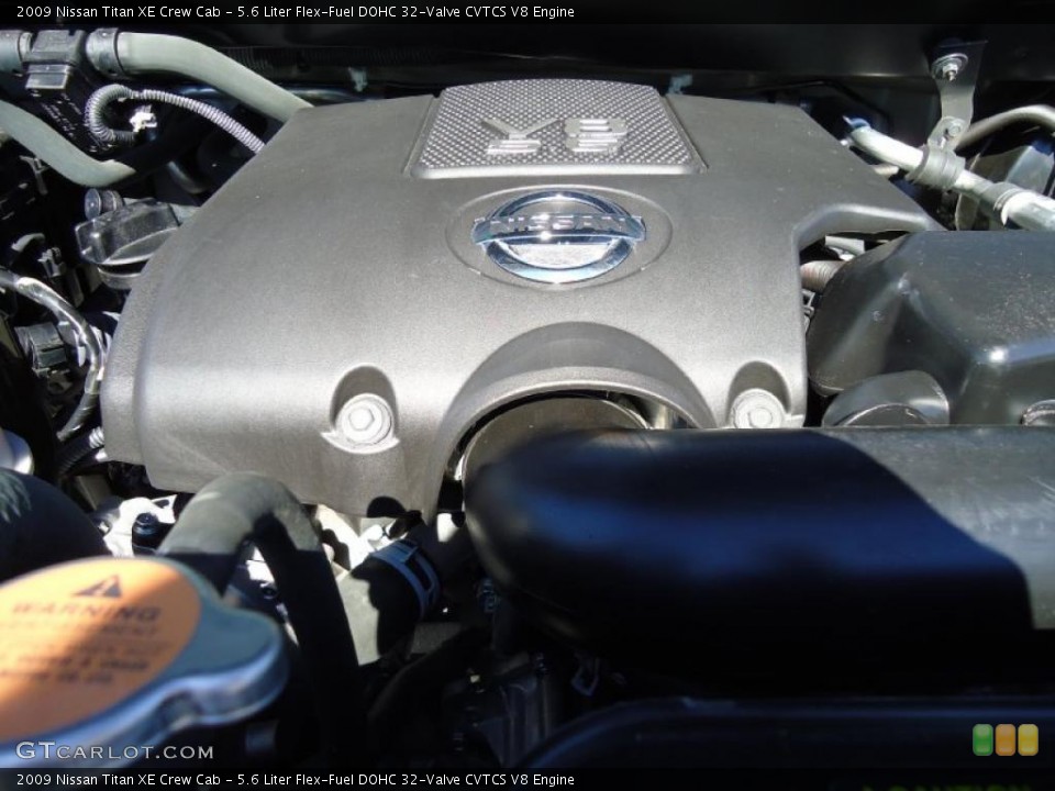 5.6 Liter Flex-Fuel DOHC 32-Valve CVTCS V8 Engine for the 2009 Nissan Titan #40161305
