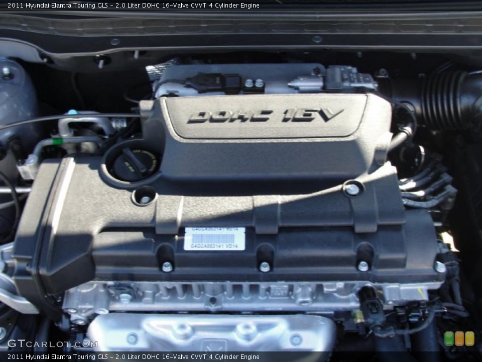 2.0 Liter DOHC 16-Valve CVVT 4 Cylinder Engine for the 2011 Hyundai Elantra #40199928