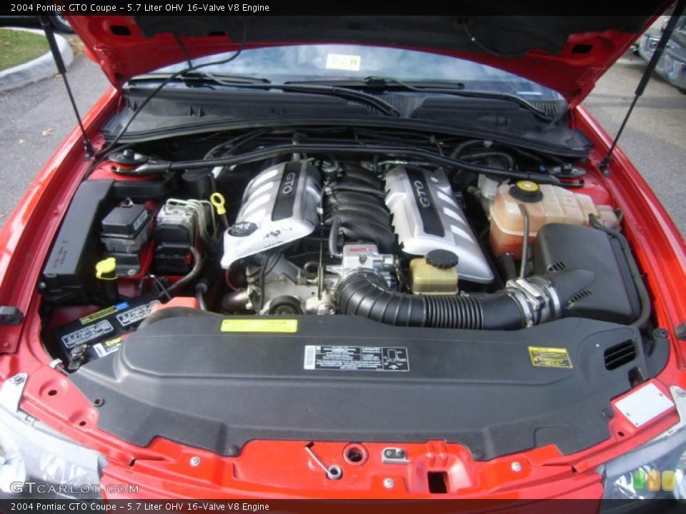 5.7 Liter OHV 16-Valve V8 Engine for the 2004 Pontiac GTO #40204680