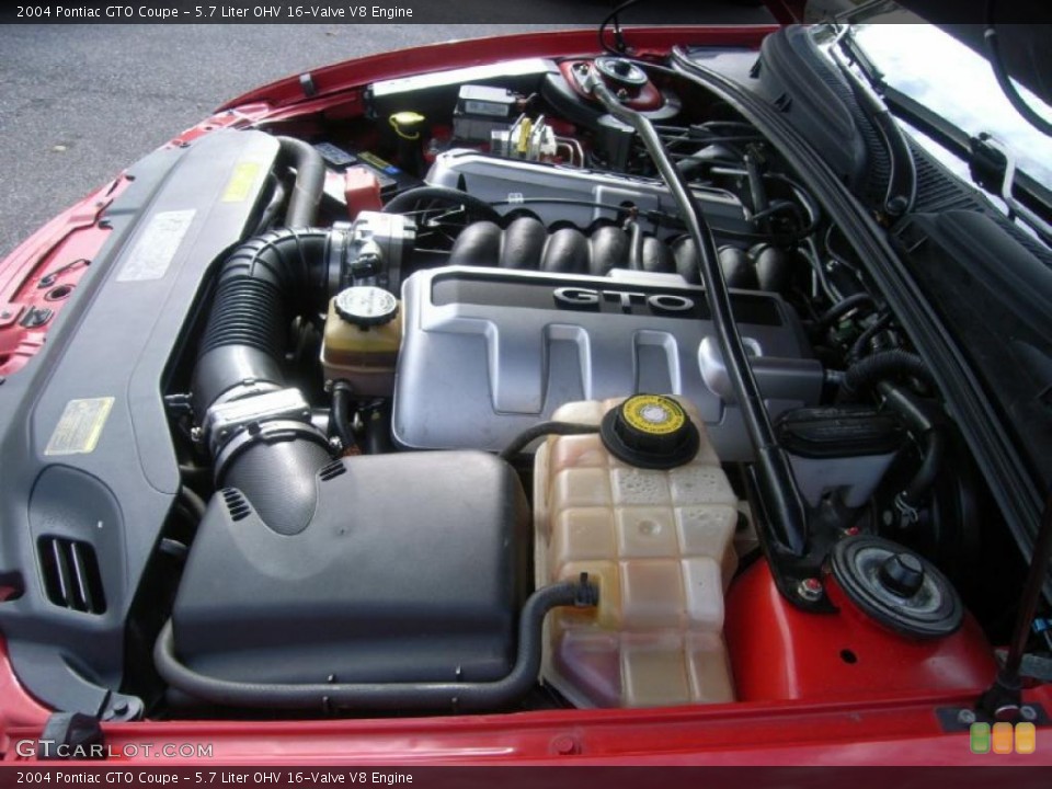 5.7 Liter OHV 16-Valve V8 Engine for the 2004 Pontiac GTO #40204700