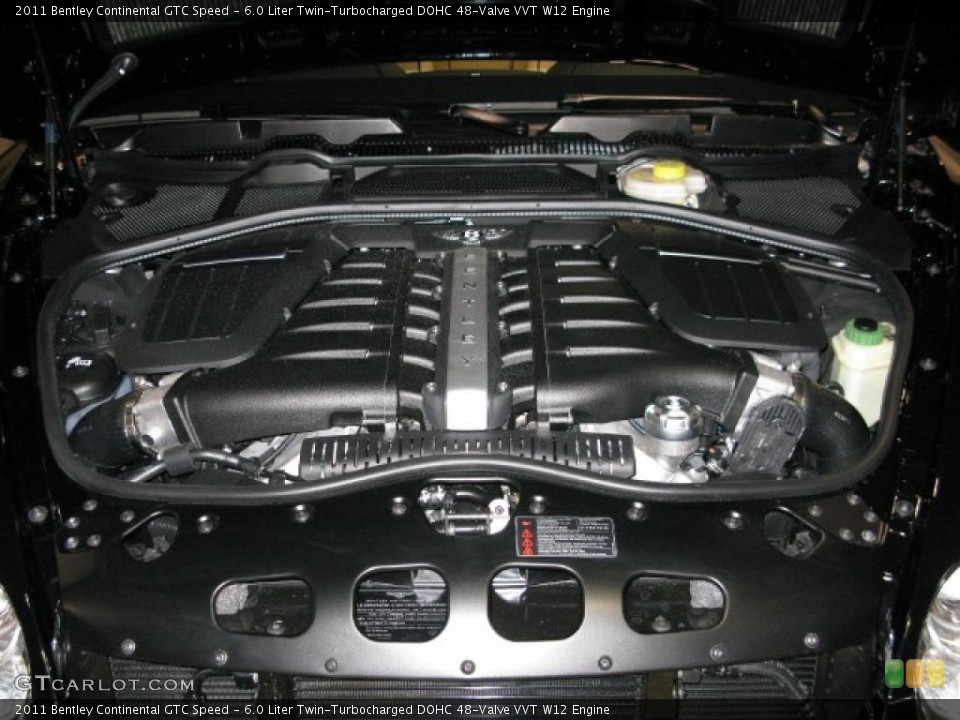 6.0 Liter Twin-Turbocharged DOHC 48-Valve VVT W12 Engine for the 2011 Bentley Continental GTC #40223798