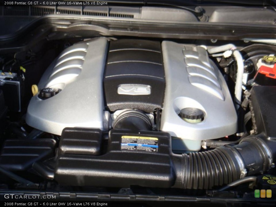 6.0 Liter OHV 16-Valve L76 V8 Engine for the 2008 Pontiac G8 #40239978