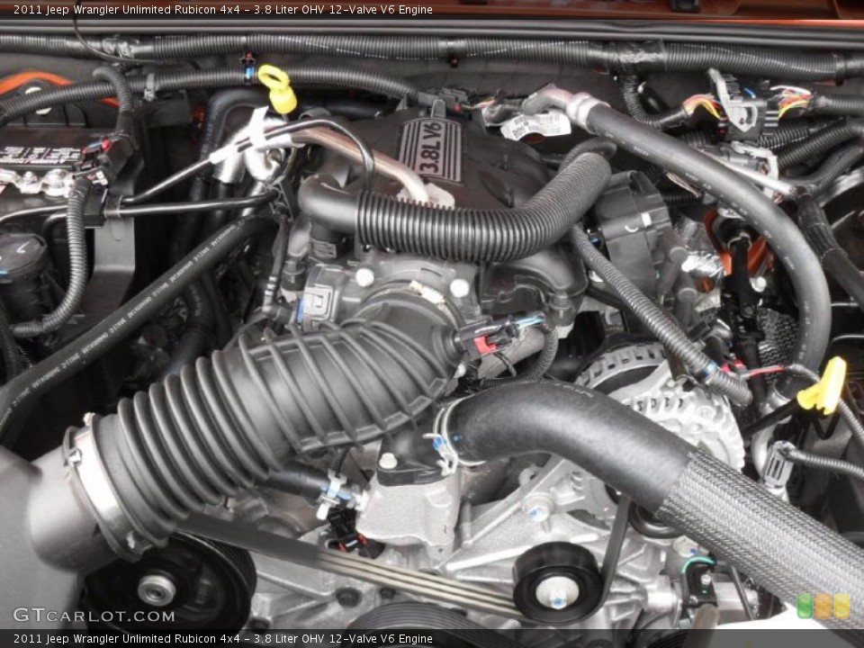 3.8 Liter OHV 12-Valve V6 Engine for the 2011 Jeep Wrangler Unlimited #40257958